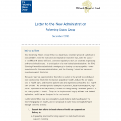 Reforming States Group Publishes Letter to the New Administration